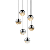 Sonneman Grapes POLISHED CHROME 11.25W x 3.25H Pendant