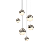 Sonneman Grapes SATIN NICKEL 11.75W x 3.75H Pendant