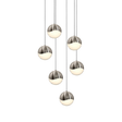 Sonneman Grapes SATIN NICKEL 11.25W x 3.25H Pendant