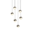 Sonneman Grapes SATIN NICKEL 10.5W x 2.5H Pendant