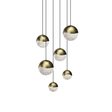 Sonneman Grapes BRASS 11.75W x 3.75H Pendant