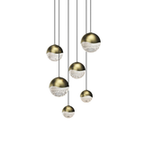 Sonneman Grapes BRASS 11.75W x 3.75H Pendant
