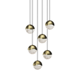 Sonneman Grapes BRASS 11.25W x 3.25H Pendant