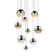 Sonneman Grapes POLISHED CHROME 13.75W x 3.75H Pendant