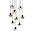 Sonneman Grapes POLISHED CHROME 13.25W x 3.25H Pendant