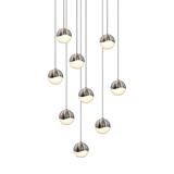 Sonneman Grapes SATIN NICKEL 12.5W x 2.5H Pendant