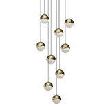 Sonneman Grapes BRASS 13.25W x 3.25H Pendant