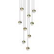 Sonneman Grapes BRASS 12.5W x 2.5H Pendant