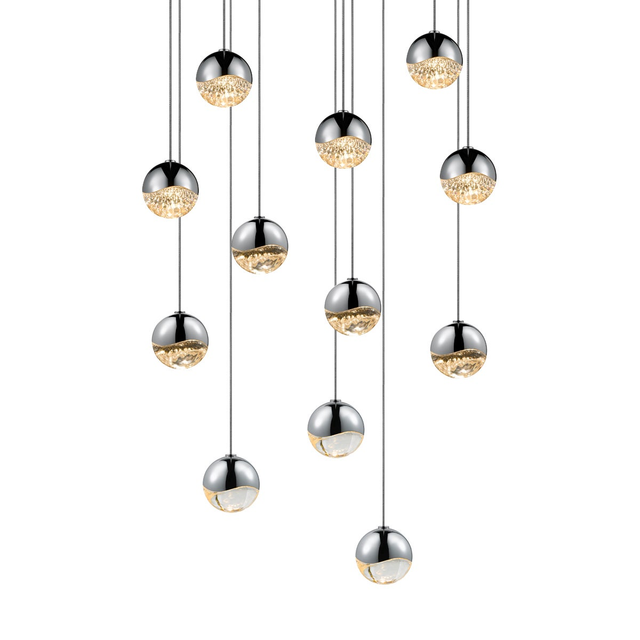 Sonneman Grapes POLISHED CHROME 15.5W x 2.5H Pendant