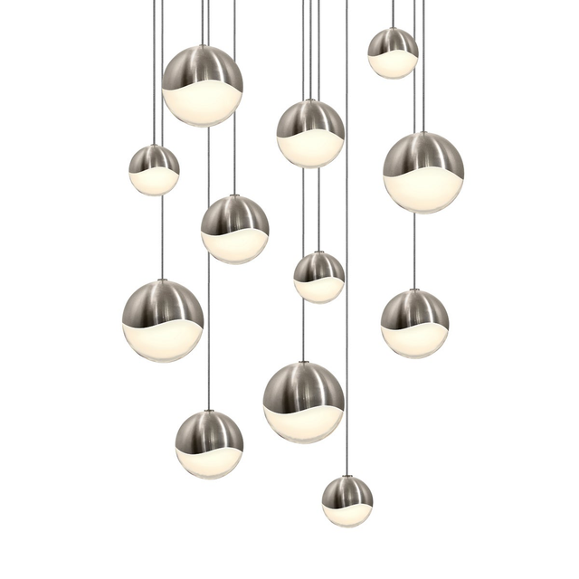 Sonneman Grapes SATIN NICKEL 17W x 3.75H Pendant
