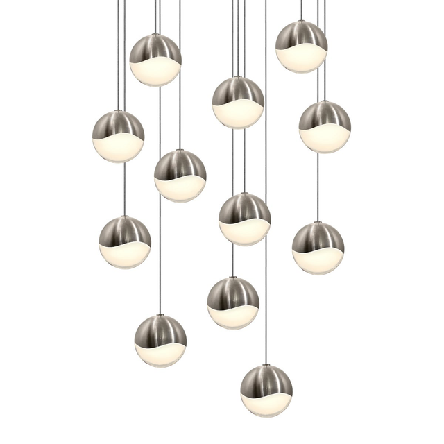Sonneman Grapes SATIN NICKEL 16.25W x 3.25H Pendant
