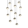 Sonneman Grapes SATIN NICKEL 15.5W x 2.5H Pendant