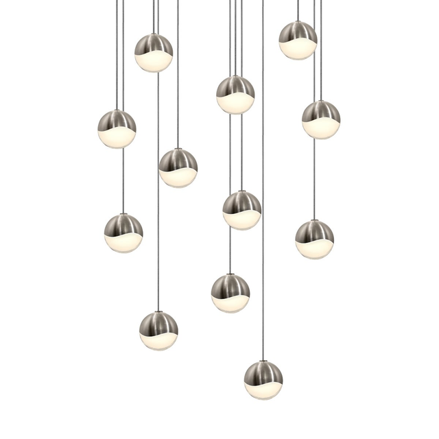 Sonneman Grapes SATIN NICKEL 15.5W x 2.5H Pendant