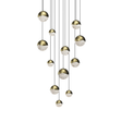 Sonneman Grapes BRASS 17W x 3.75H Pendant