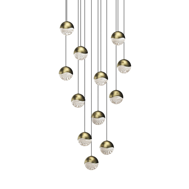 Sonneman Grapes BRASS 16.25W x 3.25H Pendant