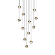 Sonneman Grapes BRASS 15.5W x 2.5H Pendant