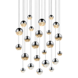 Sonneman Grapes POLISHED CHROME 27W x 3.75H Pendant