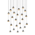 Sonneman Grapes POLISHED CHROME 25.5W x 2.5H Pendant