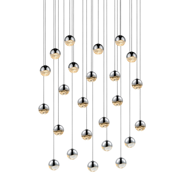 Sonneman Grapes POLISHED CHROME 25.5W x 2.5H Pendant