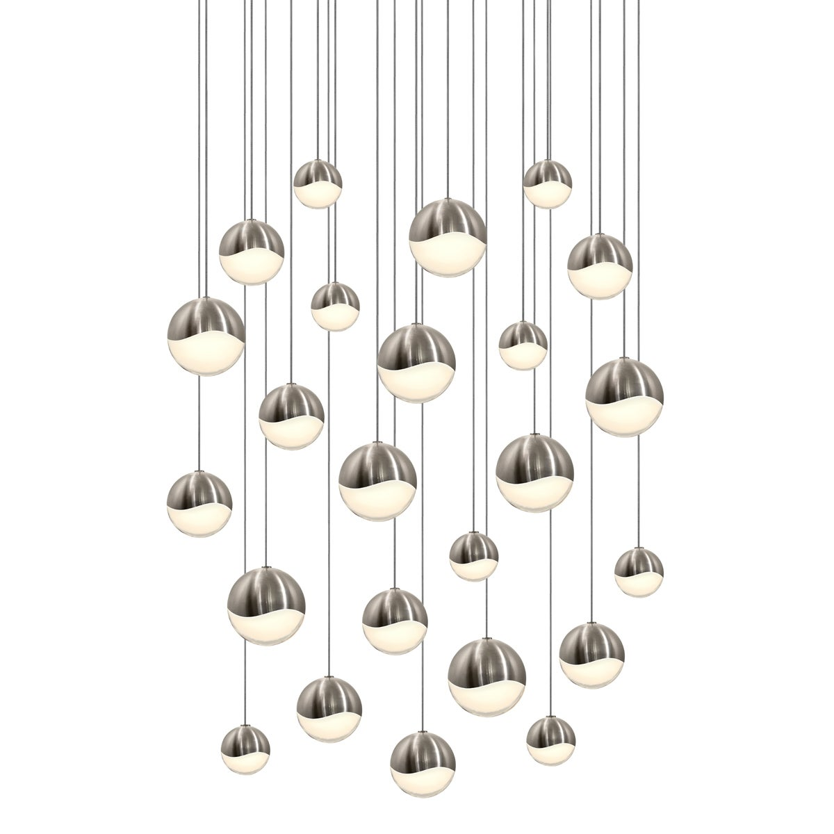 Sonneman Grapes SATIN NICKEL 27W x 3.75H Pendant