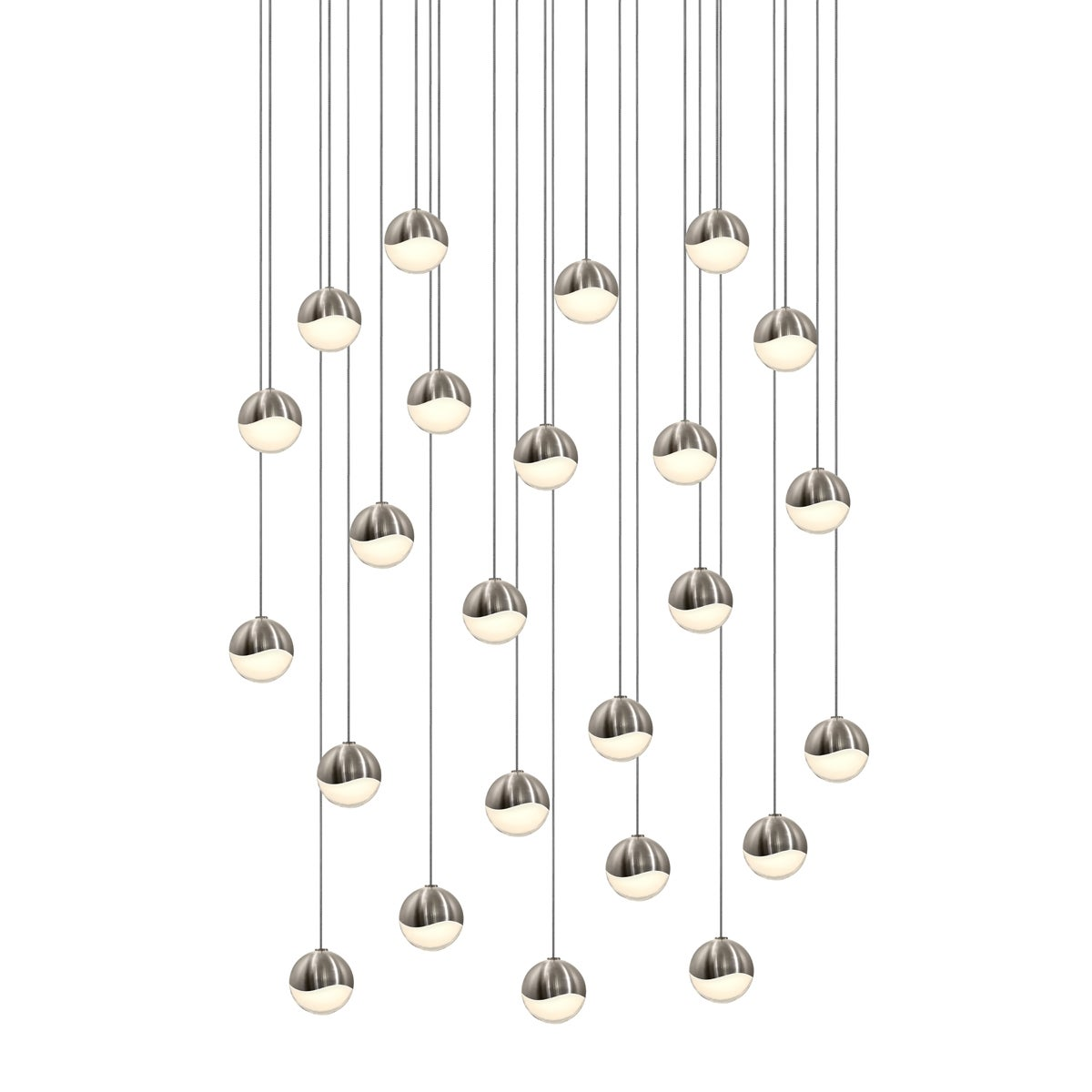 Sonneman Grapes SATIN NICKEL 25.5W x 2.5H Pendant