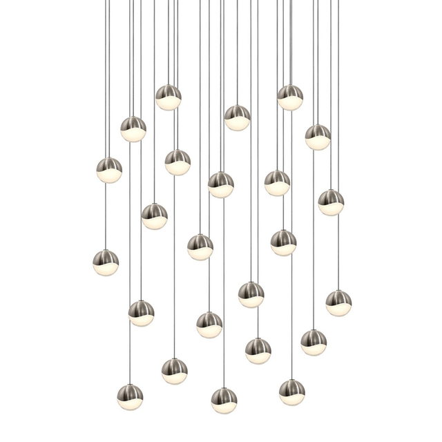 Sonneman Grapes SATIN NICKEL 25.5W x 2.5H Pendant