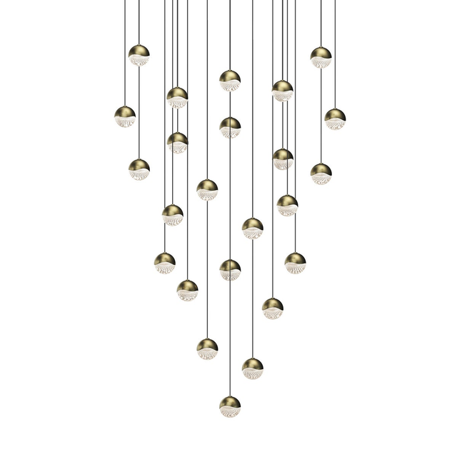 Sonneman Grapes BRASS 25.5W x 2.5H Pendant