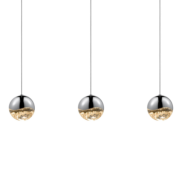 Sonneman Grapes POLISHED CHROME 37.75W x 3.75L x 3.75H Pendant