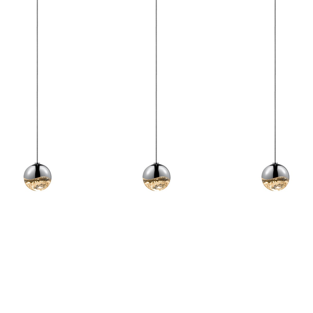 Sonneman Grapes POLISHED CHROME 36.5W x 2.5L x 2.5H Pendant