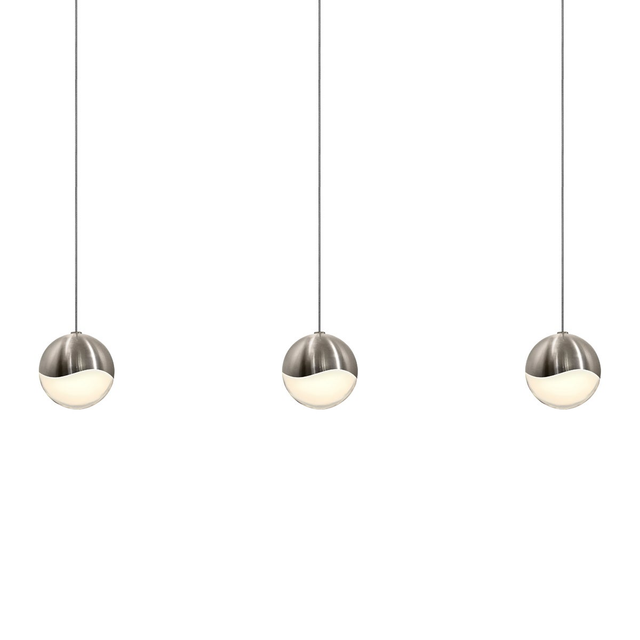 Sonneman Grapes SATIN NICKEL 37.25W x 3.25L x 3.25H Pendant
