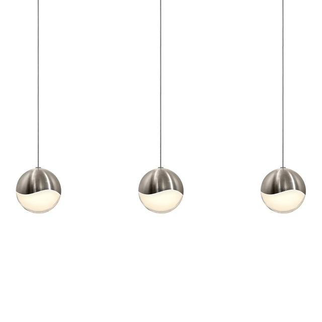 Sonneman Grapes SATIN NICKEL 37.75W x 3.75L x 3.75H Pendant