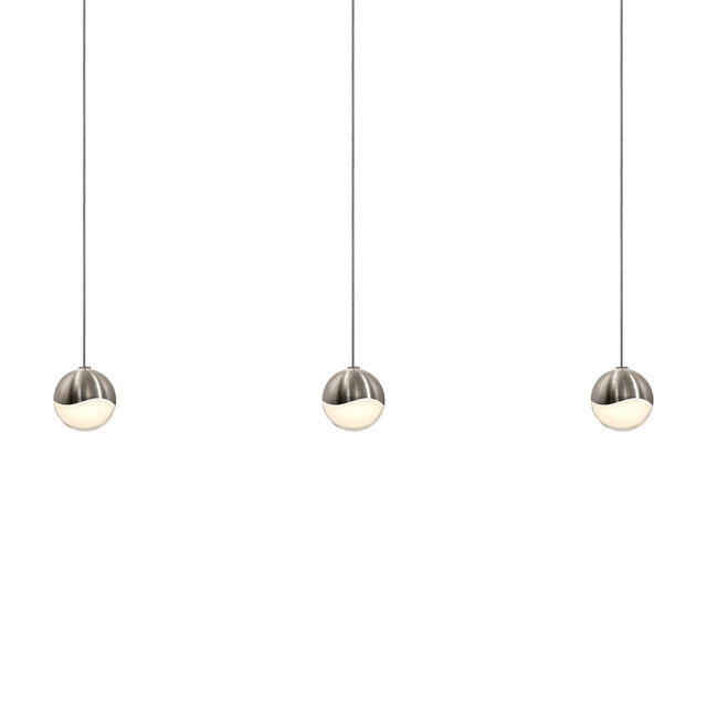 Sonneman Grapes SATIN NICKEL 36.5W x 2.5L x 2.5H Pendant
