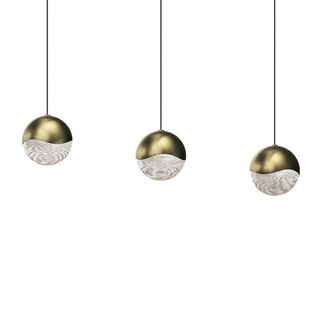 Sonneman Grapes BRASS 37.75W x 3.75L x 3.75H Pendant