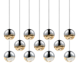 Sonneman Grapes POLISHED CHROME 37.5W x 9.75L x 3.75H Pendant