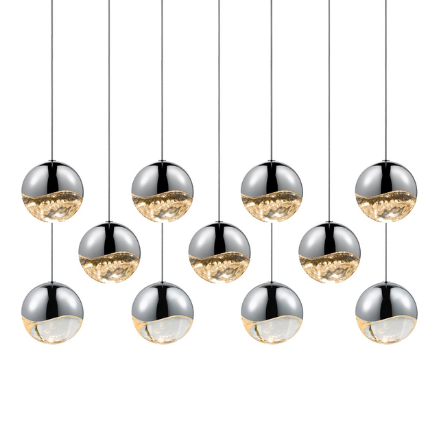 Sonneman Grapes POLISHED CHROME 37.5W x 9.75L x 3.75H Pendant