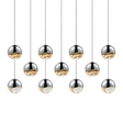 Sonneman Grapes POLISHED CHROME 37W x 9.25L x 3.25H Pendant