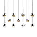 Sonneman Grapes POLISHED CHROME 36.25W x 8.5L x 2.5H Pendant