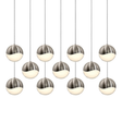 Sonneman Grapes SATIN NICKEL 37.5W x 9.75L x 3.75H Pendant