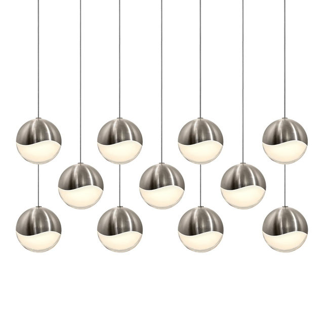 Sonneman Grapes SATIN NICKEL 37.5W x 9.75L x 3.75H Pendant
