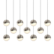 Sonneman Grapes SATIN NICKEL 37W x 9.25L x 3.25H Pendant