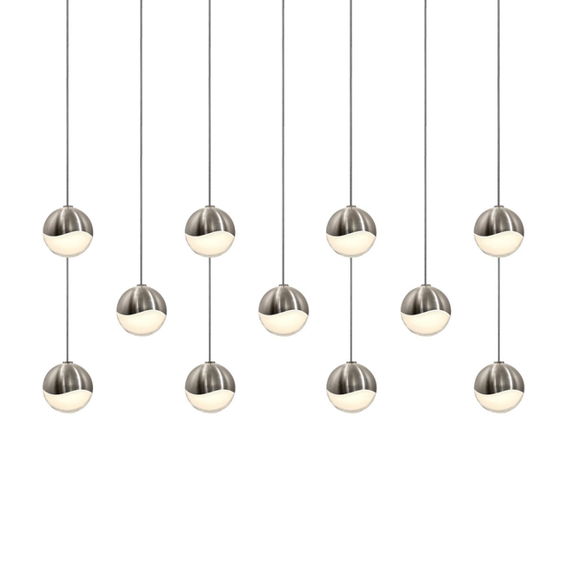 Sonneman Grapes SATIN NICKEL 36.25W x 8.5L x 2.5H Pendant