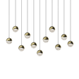 Sonneman Grapes BRASS 37W x 9.25L x 3.25H Pendant