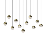 Sonneman Grapes BRASS 37W x 9.25L x 3.25H Pendant