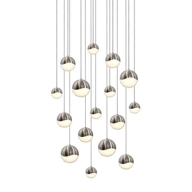 Sonneman Grapes SATIN NICKEL 23.75W x 23.75L x 3.75H Pendant