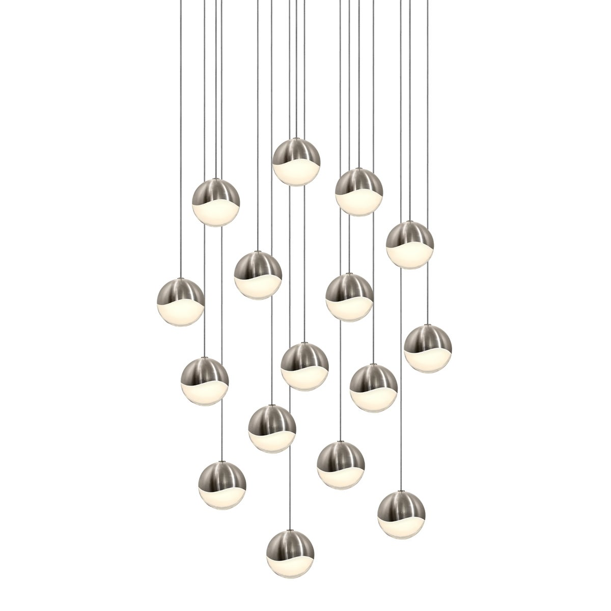 Sonneman Grapes SATIN NICKEL 23.25W x 23.25L x 3.25H Pendant