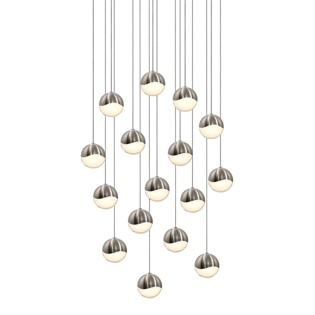 Sonneman Grapes SATIN NICKEL 23.25W x 23.25L x 3.25H Pendant