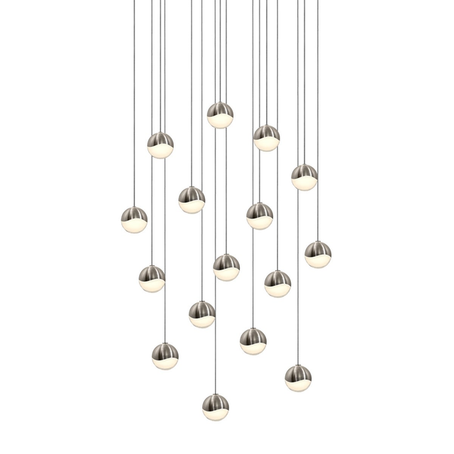 Sonneman Grapes SATIN NICKEL 22.5W x 22.5L x 2.5H Pendant