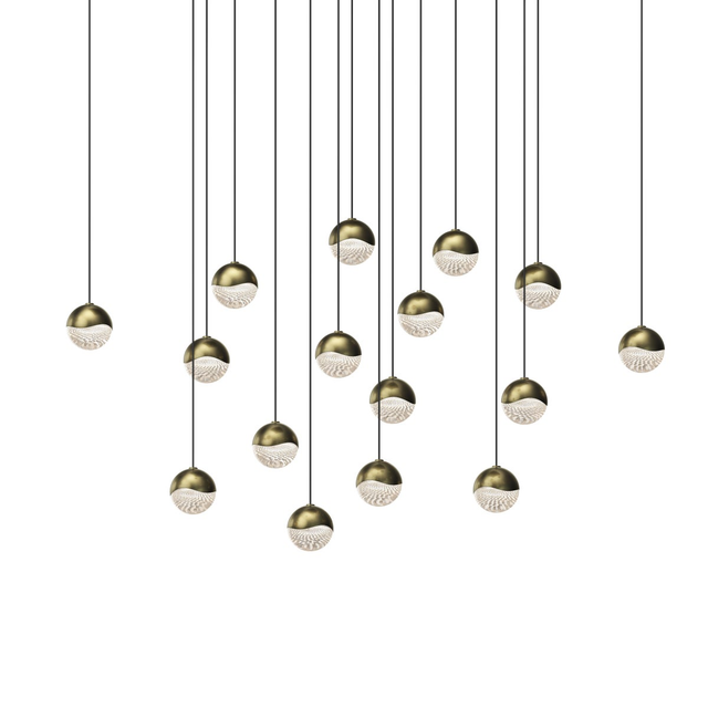 Sonneman Grapes BRASS 22.5W x 22.5L x 2.5H Pendant