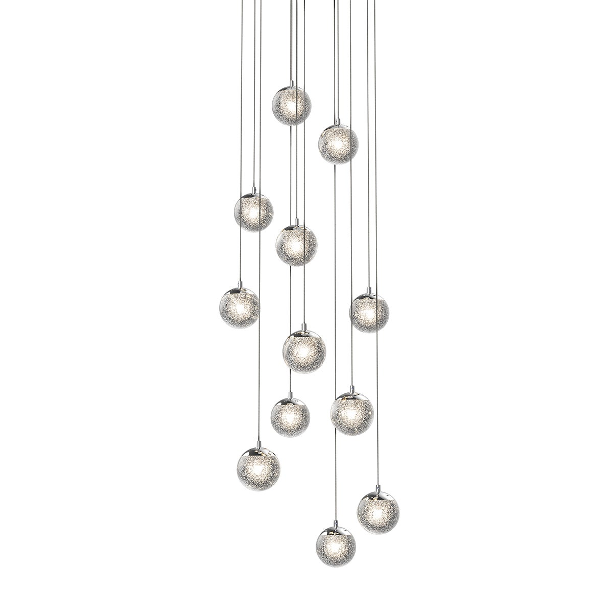 Sonneman Champagne Bubbles POLISHED CHROME 17.25W x 4.5H Pendant