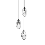 Sonneman Liquid SATIN BLACK 14W x 10.75H Pendant